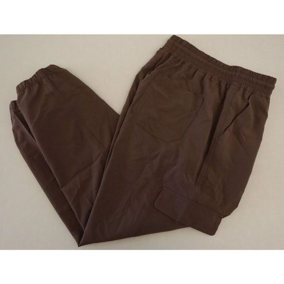 Old Navy Women's Sz M Brown High-Waisted StretchTech Cargo Jogger Pants - Picture 5 of 9